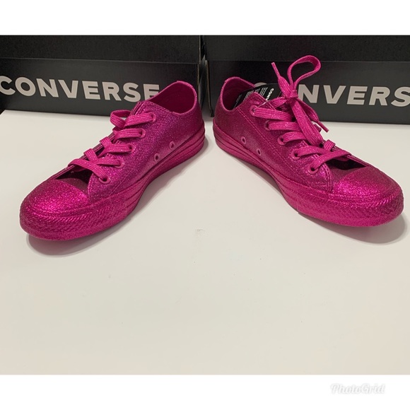 Converse Chuck Taylor All Star Lo Glitter Sneaker - Picture 2 of 12
